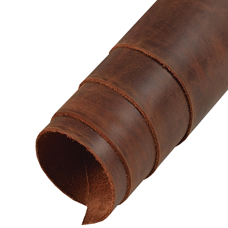 Натуральная кожа Крейзи хорс коричневый толщина кожи 1.2-1.4 мм.
